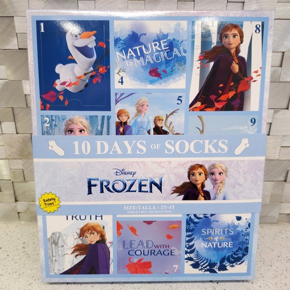 Disney Accessories Disney Frozen Advent Calendar Disney Sock Frozen
